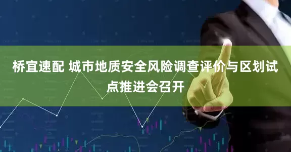 桥宜速配 城市地质安全风险调查评价与区划试点推进会召开